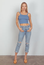 Load image into Gallery viewer, VERY J Cable Knit Seamless Cropped Cami