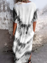 Load image into Gallery viewer, Full Size Pocketed Tie-Dye Short Sleeve Dress