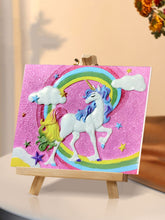Load image into Gallery viewer, Relief Unicorn 3D Acrylic Painting