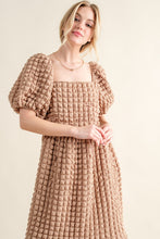 Load image into Gallery viewer, And The Why Full Size Square Neck Puff Sleeve Dress