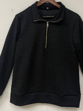 Load image into Gallery viewer, Textured Dropped Shoulder Long Sleeve Sweatshirt