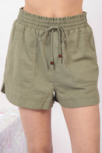 Load image into Gallery viewer, VERY J Drawstring Elastic Waist Linen Shorts