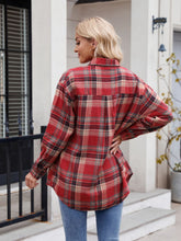 Load image into Gallery viewer, Mandy Plaid Button Up Long Sleeve Shirt