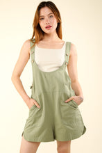 Load image into Gallery viewer, VERY J Adjustable Waist Suspender Overalls with Pockets