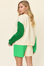 Load image into Gallery viewer, Double Take Full Size Contrast Drop Shoulder Top and Shorts Set