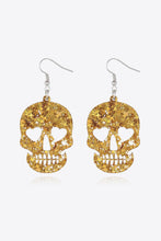 Load image into Gallery viewer, Acrylic Skull Drop Earrings
