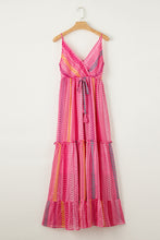 Load image into Gallery viewer, Printed Surplice Maxi Cami Dress