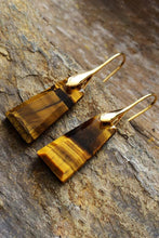 Load image into Gallery viewer, Handmade Geometrical Shape Natural Stone Dangle Earrings