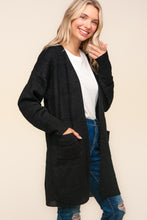 Load image into Gallery viewer, Haptics Stripe Textured Open Front Cardigan with Pockets