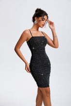Load image into Gallery viewer, Rhinestone Square Neck Cami Dress