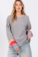 Load image into Gallery viewer, SAGE + FIG Color Block Waffle Knit T-Shirt