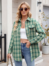 Load image into Gallery viewer, Mandy Plaid Button Up Long Sleeve Shirt