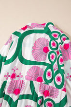 Load image into Gallery viewer, Printed Notched Long Sleeve Maxi Dress