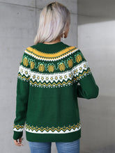 Load image into Gallery viewer, Angel Wings Geometric Round Neck Long Sleeve Sweater