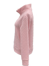 Load image into Gallery viewer, Textured Dropped Shoulder Long Sleeve Sweatshirt