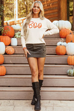 Load image into Gallery viewer, BOO Round Neck Long Sleeve Sweater