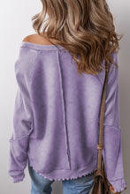 Load image into Gallery viewer, Exposed Seam Long Sleeve Sweatshirt