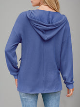 Load image into Gallery viewer, Double Take Drawstring Dropped Shoulder Long Sleeve Hoodie