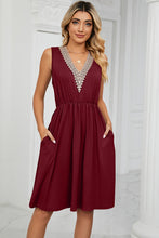 Load image into Gallery viewer, Pocketed V-Neck Wide Strap Dress