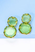 Load image into Gallery viewer, Geometrical Shape Zinc Alloy Frame Dangle Earrings