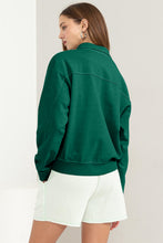 Load image into Gallery viewer, HYFVE Half Zip Drop Shoulder Sweatshirt