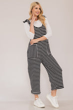 Load image into Gallery viewer, Celeste Full Size Striped Scoop Neck Overalls with Pockets