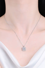 Load image into Gallery viewer, 1 Carat Moissanite Square Pendant Chain Necklace