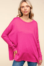 Load image into Gallery viewer, Haptics Dolman Long Sleeve Oversized Knit Top with Pockets