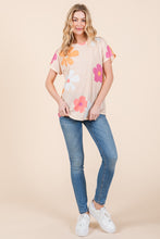 Load image into Gallery viewer, BOMBOM Floral Short Sleeve T-Shirt