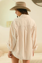 Load image into Gallery viewer, BiBi Button Down Stitch Detail Shirt with Chest Pockets