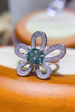 Load image into Gallery viewer, 1 Carat Moissanite Flower Shape Open Ring