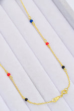 Load image into Gallery viewer, 18K Gold-Plated Multicolored Bead Necklace