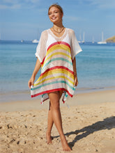 Load image into Gallery viewer, Cutout Striped Cover-Up with Tassel