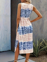 Load image into Gallery viewer, Slit Round Neck Tank Dress
