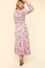 Load image into Gallery viewer, Haptics Full Size Floral V-Neck Long Sleeve Dress with Side Pockets