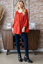 Load image into Gallery viewer, Heimish Full Size Swiss Dot Off Shoulder Top