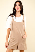 Load image into Gallery viewer, VERY J Tie Shoulder Front Pocket Romper