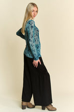 Load image into Gallery viewer, Davi & Dani Drawstring Ruched Detail Wide Leg Pants