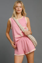 Load image into Gallery viewer, Umgee Elastic Waist Striped Shorts with Pockets