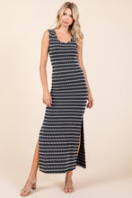 Load image into Gallery viewer, Mittoshop Striped Scoop Neck Sleeveless Maxi Dress
