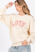 Load image into Gallery viewer, SAGE + FIG LOVE Path Applique Drop Shoulder Sweatshirt