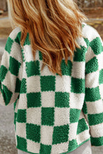 Load image into Gallery viewer, Checkered Snap Down Long Sleeve Jacket