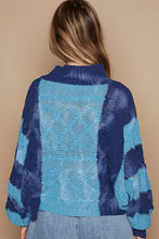 Load image into Gallery viewer, POL Mock Neck Color Block Sweater