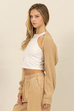 Load image into Gallery viewer, HYFVE Ribbed Knit Bolero Cardigan