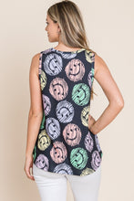Load image into Gallery viewer, BOMBOM Round Neck Smiley Face Tank