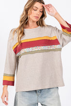 Load image into Gallery viewer, SAGE + FIG French Terry Color Block T-Shirt