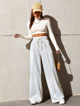 Load image into Gallery viewer, Honey Drawstring Elastic Waist Wide Leg Pants