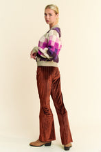 Load image into Gallery viewer, Davi & Dani Elastic Waist Knit Flare Pants