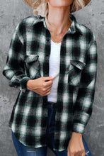 Load image into Gallery viewer, Full Size Plaid Collared Neck Long Sleeve Shirt