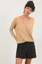 Load image into Gallery viewer, HYFVE Draped Drop Shoulder Long Sleeve Top
